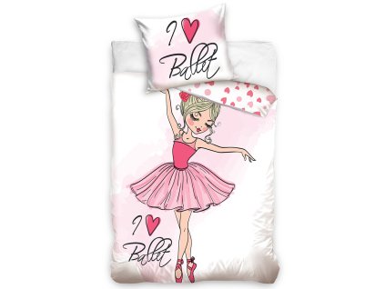 Bavlněné povlečení 140x200 + 70x90 cm - Baletka3