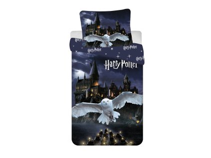 Povlečení z mikrovlákna 140x200 + 70x90 cm - Harry Potter "Hogwarts Night"