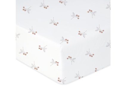 Bavlněné prostěradlo do postýlky 70x140 cm - Maliny