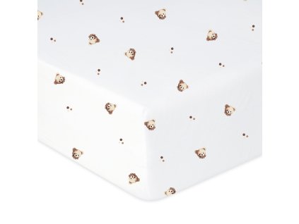 Bavlněné prostěradlo do postýlky 70x140 cm -Medvídci