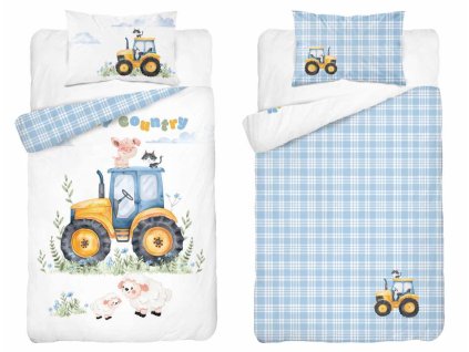 Povlečení do postýlky 100x135 + 40x60 cm - Veselá farma