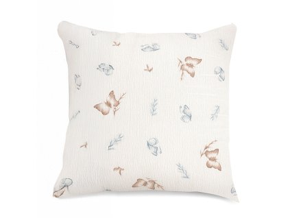 Mušelínový povlak na polštář 40x40 cm - Motýlci