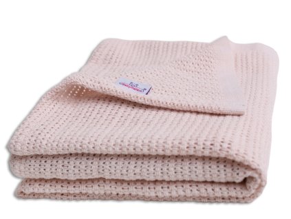Pletená deka LILI 75x100 cm - Světle růžová4
