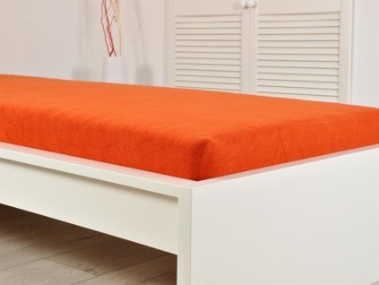 Froté prostěradla - Froté elastické prostěradlo 200 x 220 cihlová (190g/m2) Froté prostěradla - Froté elastické prostěradlo 200 x 220 cihlová (190g/m2)