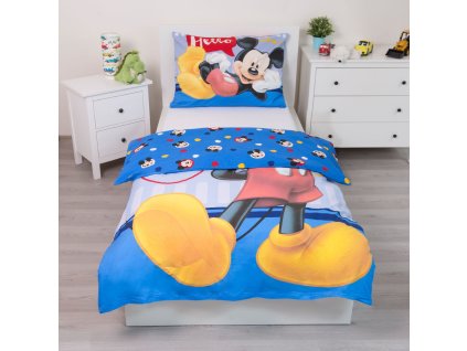 3D fototisk - Bavlněné povlečení 140x200 + 70x90 cm - Mickey Hello 3D fototisk - Bavlněné povlečení 140x200 + 70x90 cm - Mickey Hello