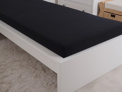 4976 1 prosteradlo jersey cesana bavlna mako 90x200 cm cerna