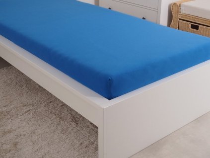 4997 1 prosteradlo jersey cesana bavlna mako 90x200 cm kralovska modra