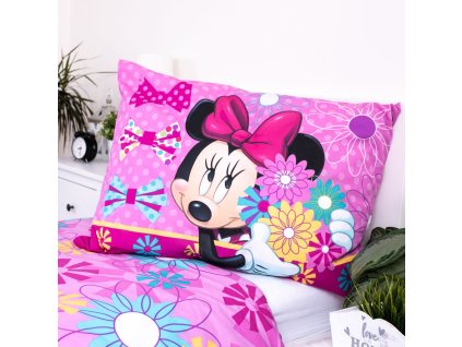 Jerry Fabrics - Povlečení Minnie Bows and flowers 140x200 70x90 Jerry Fabrics - Povlečení Minnie Bows and flowers 140x200 70x90
