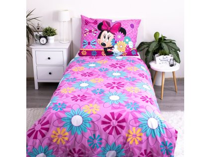 5690 bavlnene povleceni 140x200 70x90 cm minnie bows and flowers