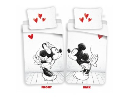 Bavlněné dětské povlečení Mickey a Minnie in Love 02