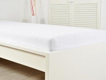 Prostěradlo Froté IDEAL 90x200 cm - Bílá