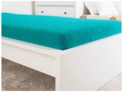 Froté prostěradla - Prostěradlo Froté IDEAL 90x200 cm - Zelený tyrkys Froté prostěradla - Prostěradlo Froté IDEAL 90x200 cm - Zelený tyrkys