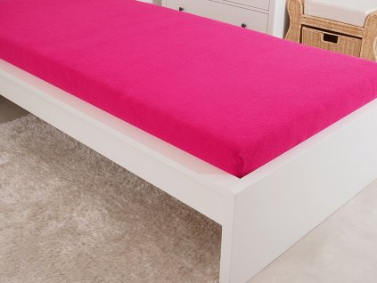 Froté prostěradla - Prostěradlo Froté IDEAL 180x200 cm – Fuchsiová Froté prostěradla - Prostěradlo Froté IDEAL 180x200 cm – Fuchsiová