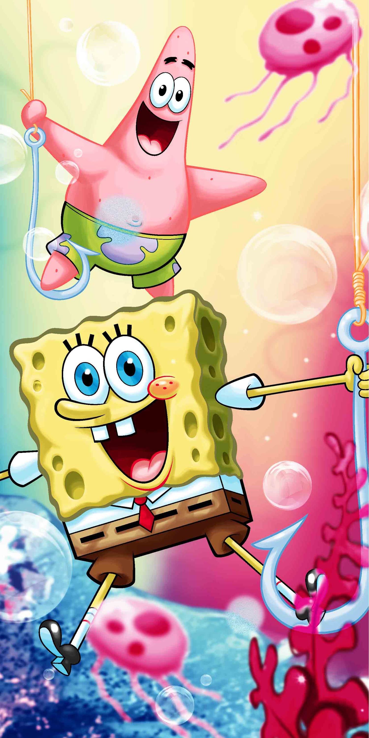 Levně Bavlněná froté osuška 70x140 cm - Sponge bob "012"