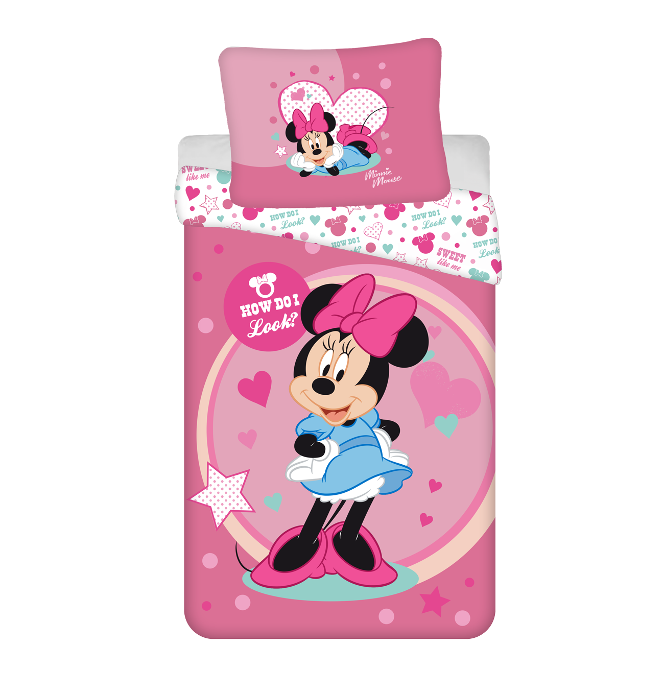 Jerry Fabrics Dětské jemné povlečení se zipem z mikrovlákna 140x200 - Minnie 