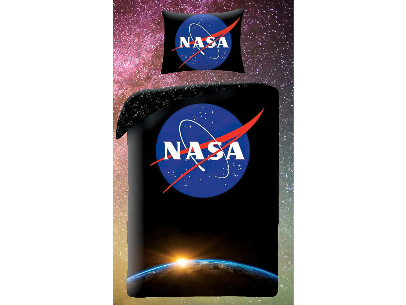Halantex Bavlněné povlečení 140x200 + 70x90 cm - NASA Zeměkoule