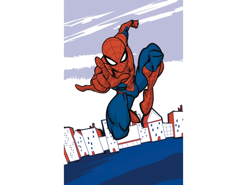 Carbotex Bavlněný froté ručníček 30x50 cm - Spider Man Super Hero