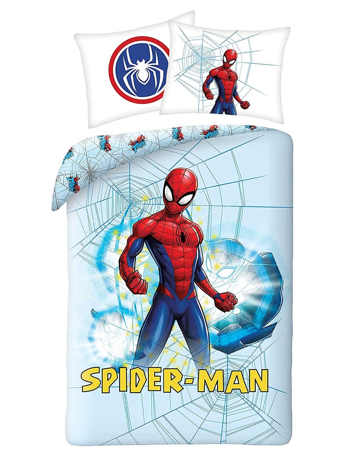 Levně Bavlněné povlečení 140x200 + 70x90 cm - Spider-man Winter