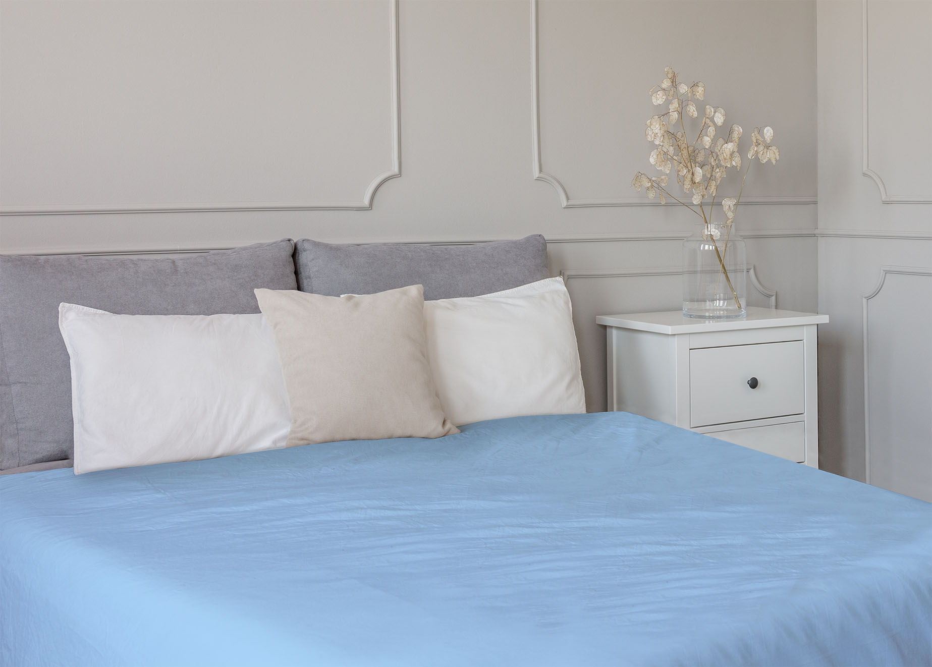 TipTrade Prostěradlo Jersey MAKO 140x200 cm - Světle modré