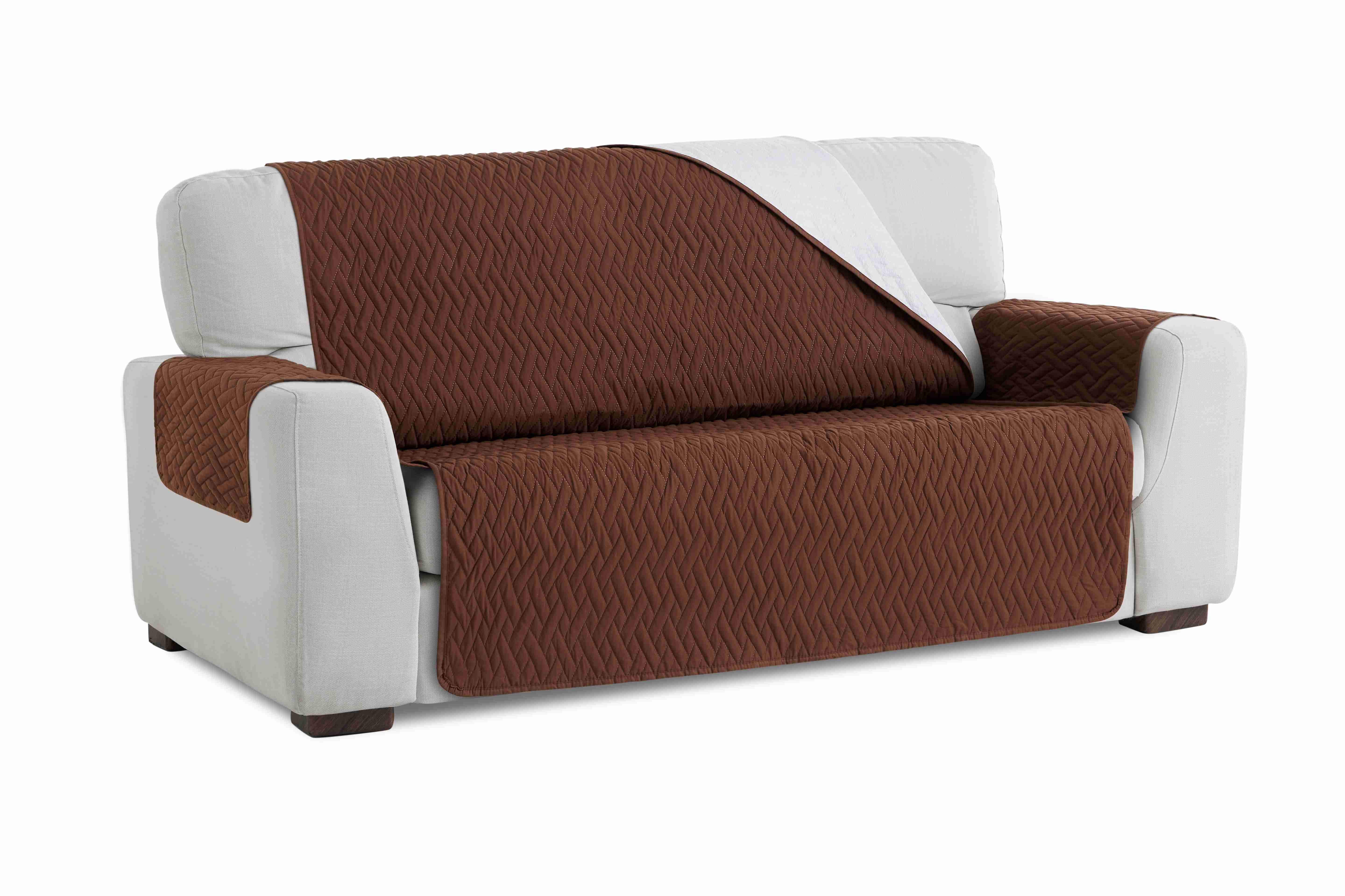 PovlečemeVás Nepropustný potah na trojkřeslo - hnědý