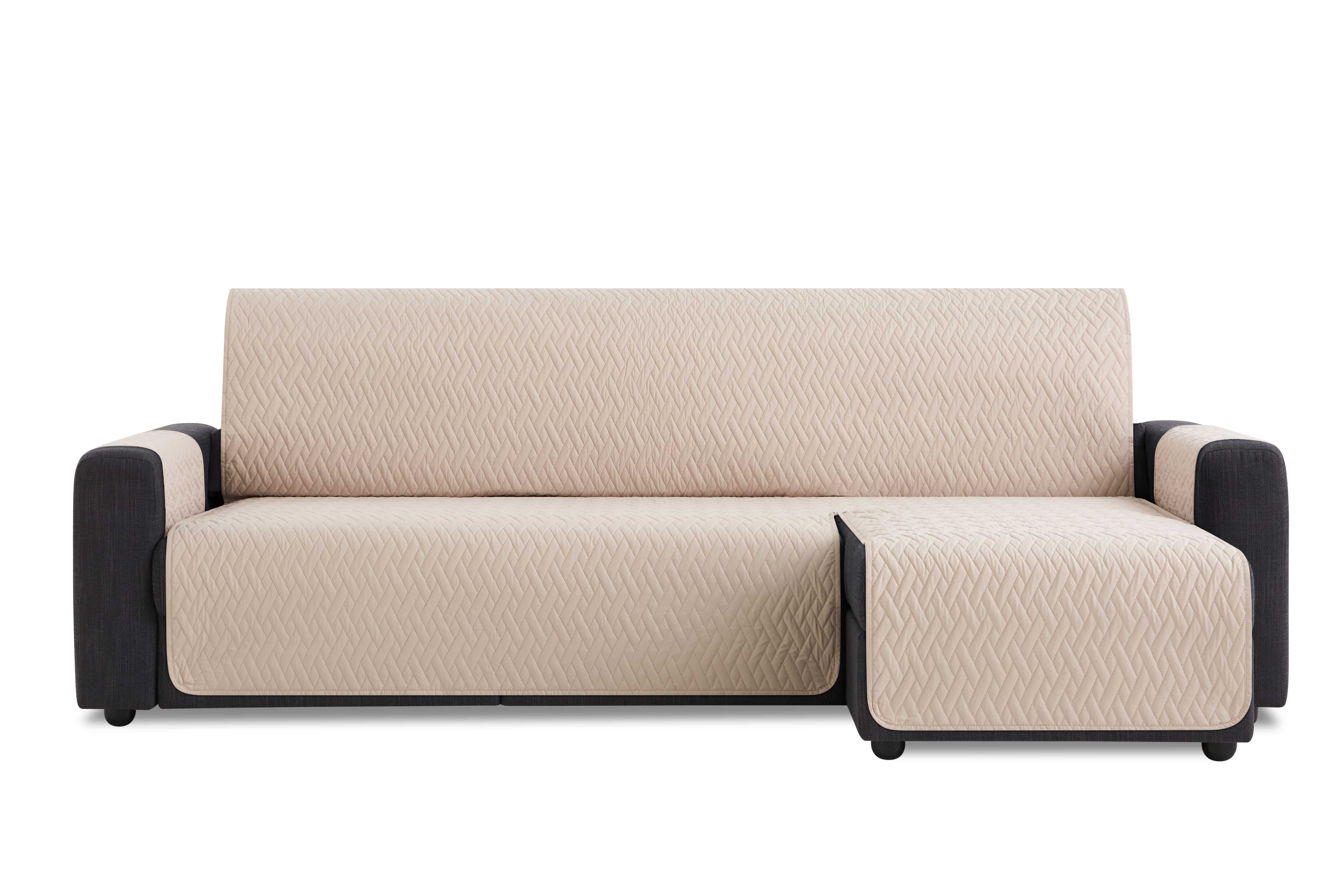 PovlečemeVás Nepropustný potah na rohovou sedačku pravý - béžový Délka: 280 cm