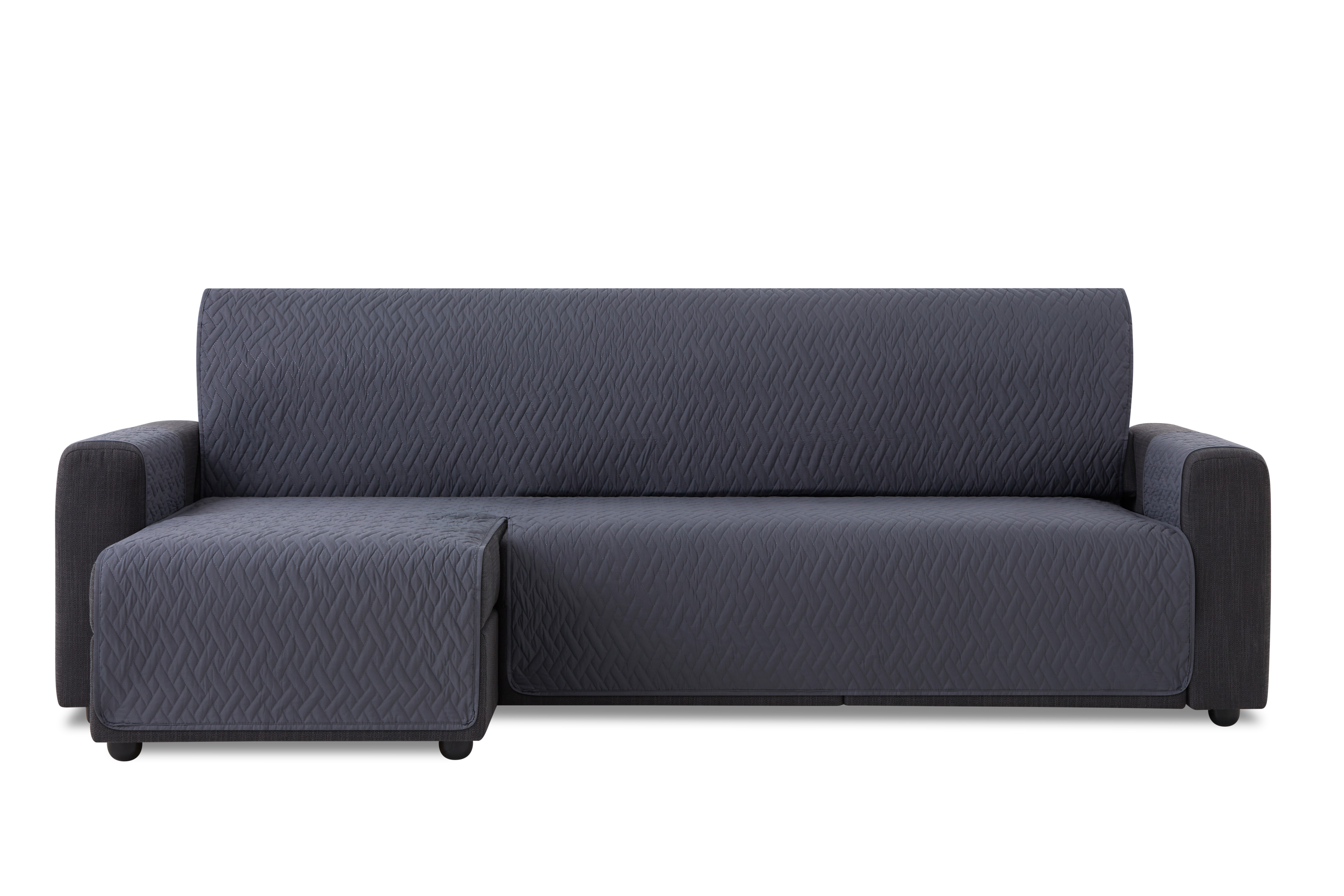 PovlečemeVás Nepropustný potah na rohovou sedačku levý - tmavě šedý Délka: 200 cm