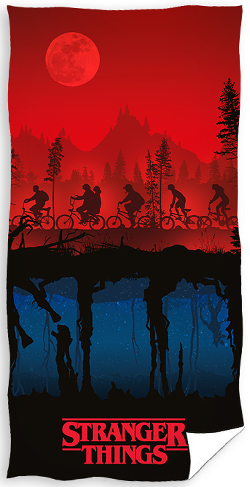 Levně Carbotex Bavlněná froté osuška 70x140 cm - Stranger Things