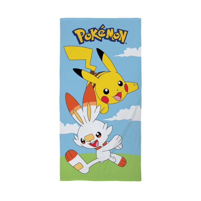 Levně Bavlněná froté osuška 70x140 cm - Pokémon