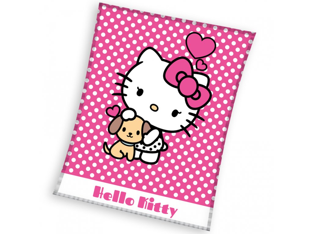 Levně Carbotex Deka 130x170 cm - Hello Kitty Puppie