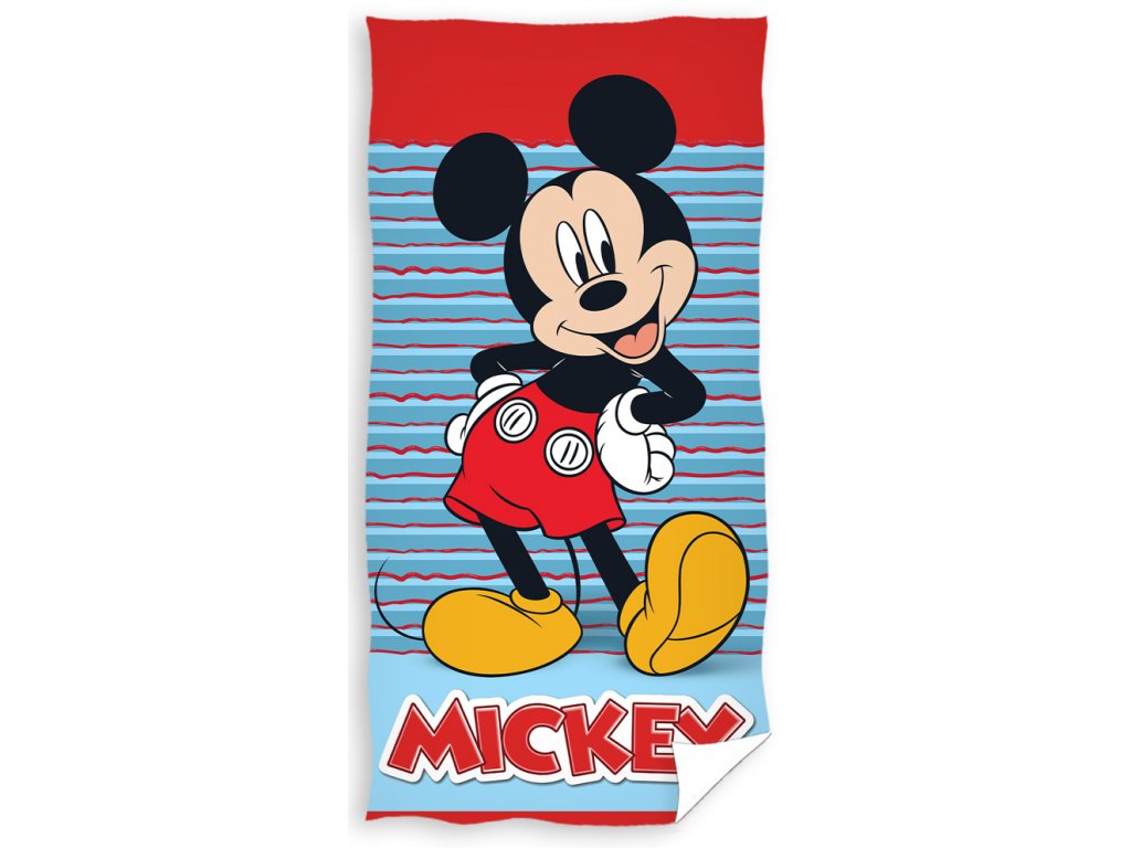 Levně Bavlněná froté osuška 70x140 cm - Mickey Mouse Vždy s úsměvem