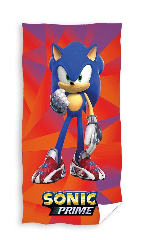 Levně Bavlněná froté osuška 70x140 cm - Ježek Sonic Prime