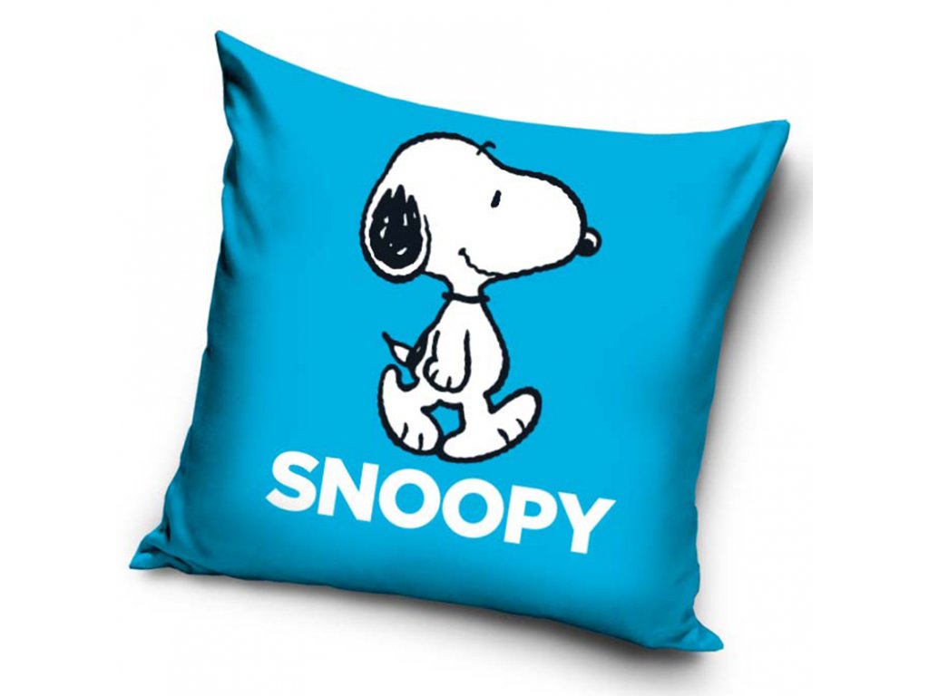 Levně Povlak na polštářek 40x40 cm - Snoopy Blue