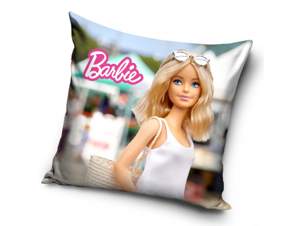 Levně Carbotex Povlak na polštářek 40x40 cm - Barbie Panenka z Barbielandu