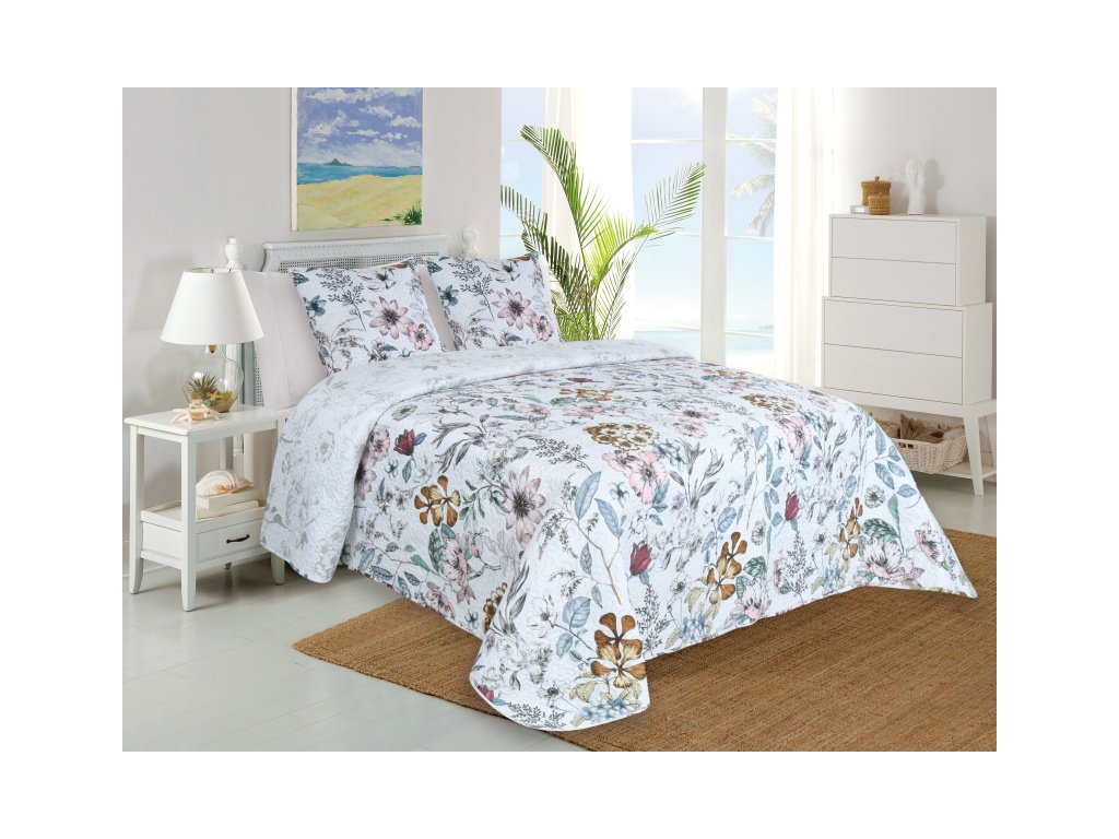 Levně Jahu Luxusní přehoz na postel 220x240 + 2x 45x45 cm- Meadow