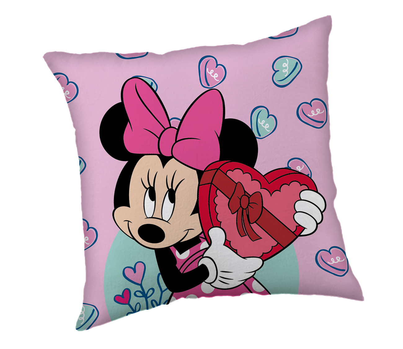 Jerry Fabrics Dekorační polštářek 40x40 cm - Minnie "Purple"