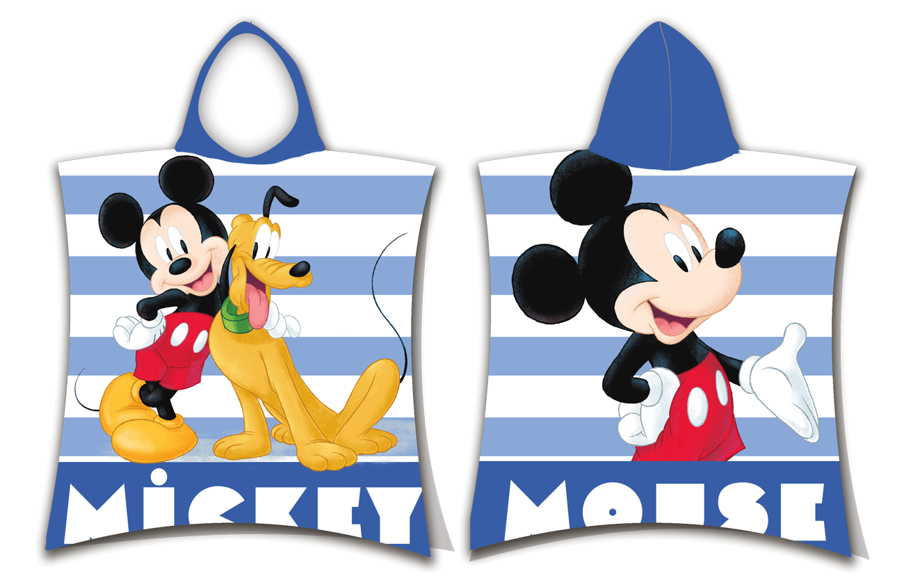 Jerry Fabrics Dětské pončo 50x115 cm - Mickey "Stripe"