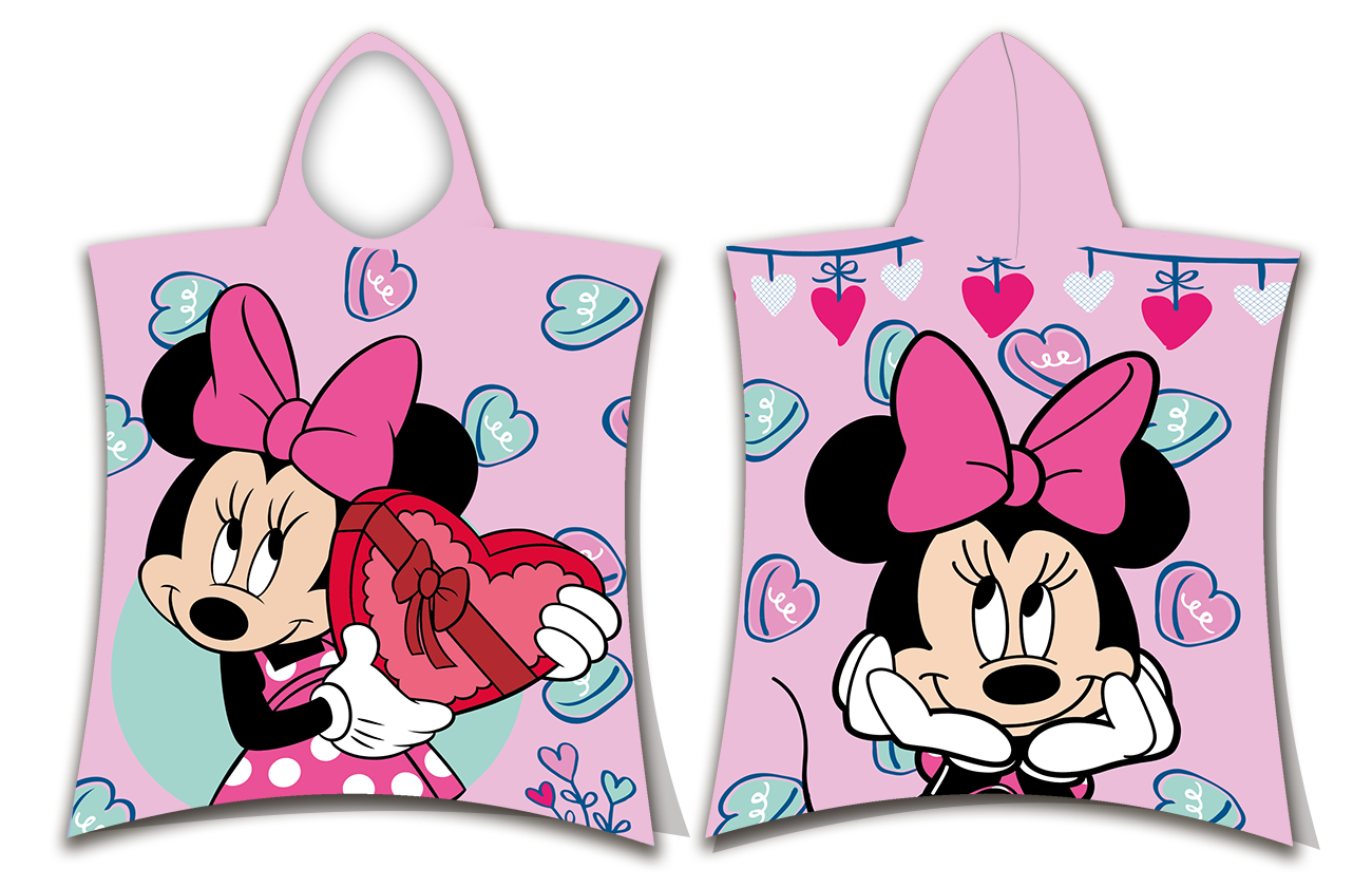 Jerry Fabrics Dětské pončo 50x115 cm - Minnie Pink 03