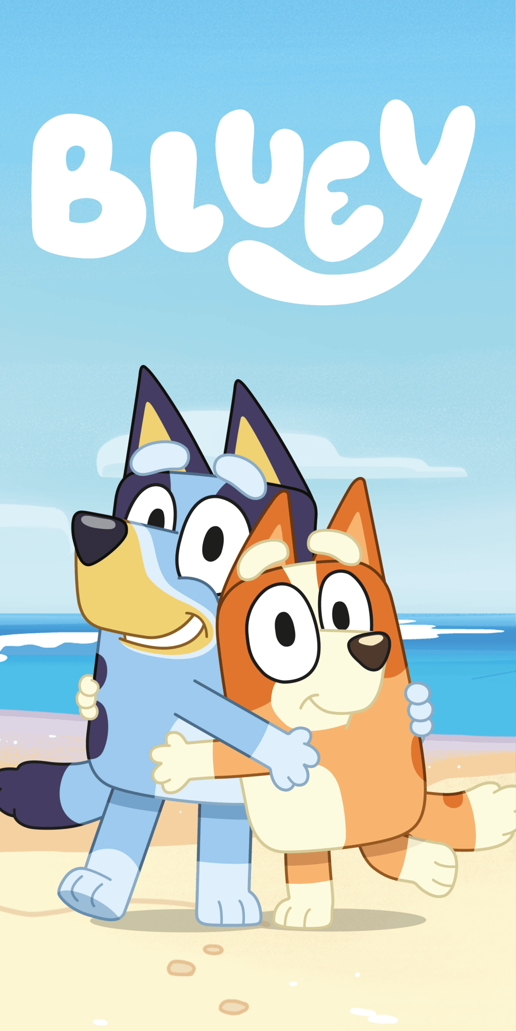 Jerry Fabrics Bavlněná froté osuška 70x140 cm - Bluey "Beach"