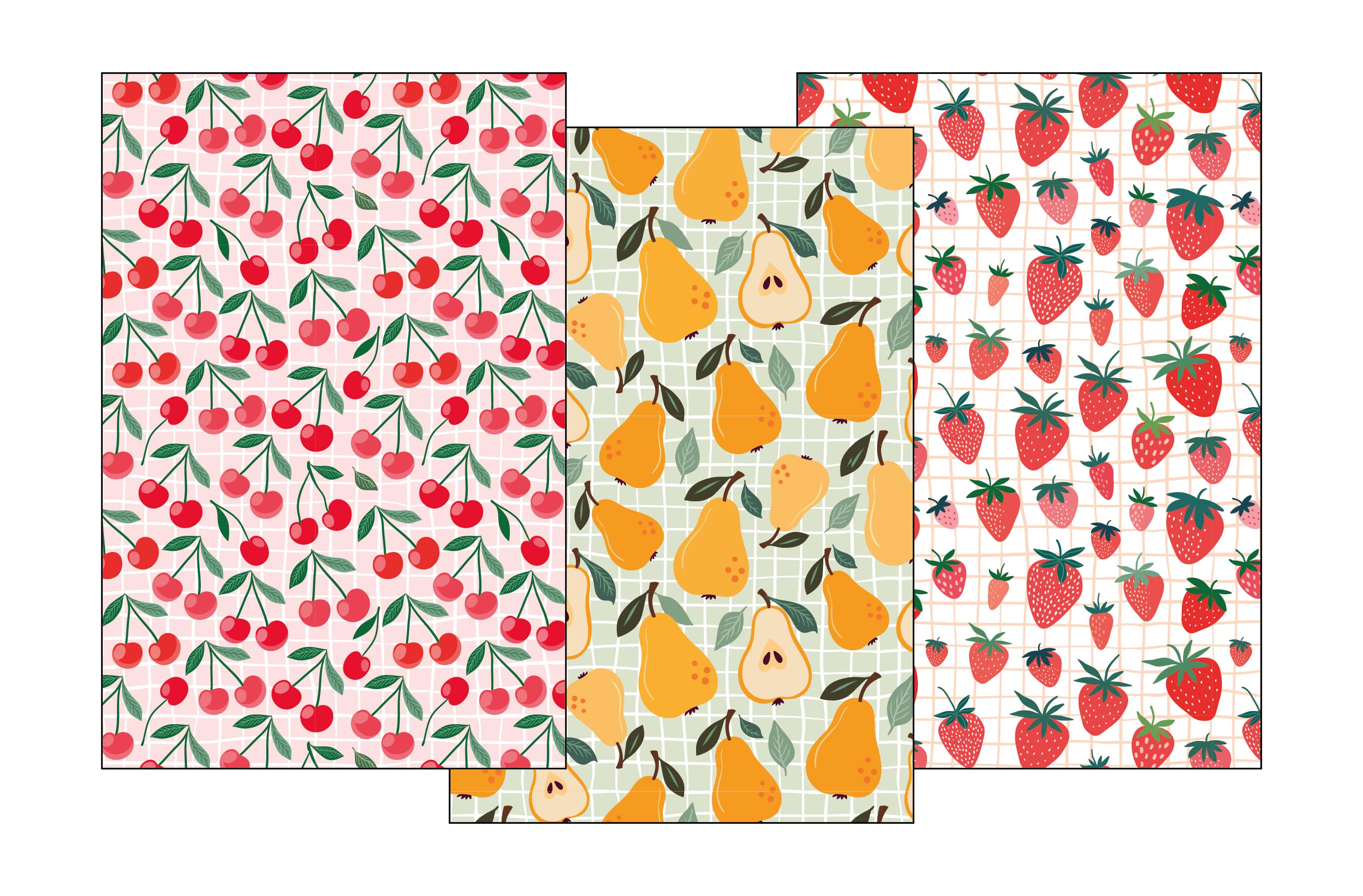 FARO Sada utěrek 3 ks 40x60 cm - Ovoce