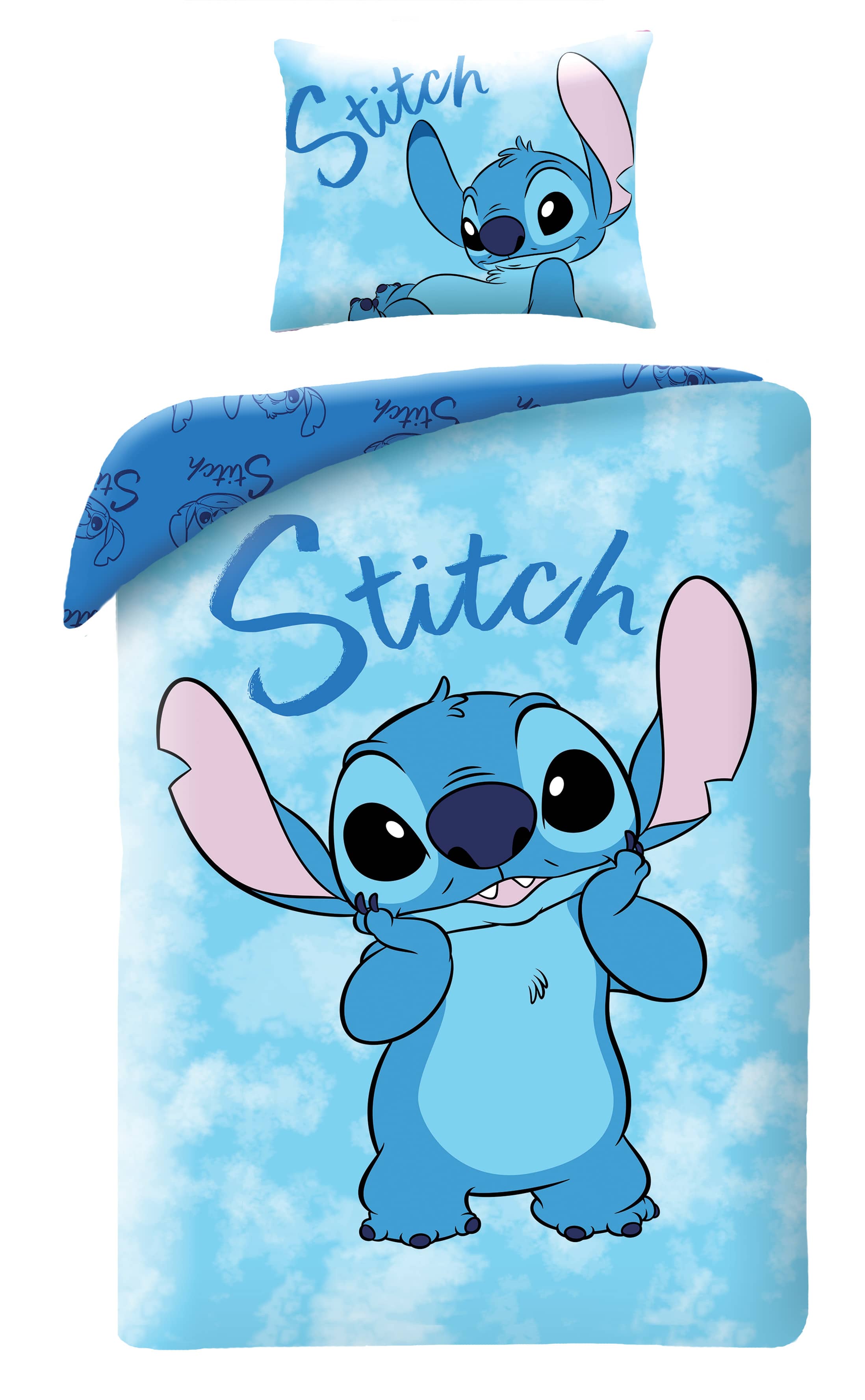 Halantex Bavlněné povlečení 140x200 + 70x90 cm - Lilo a Stitch "Roztomilý Stitch"
