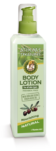 Athena's Treasures Výživující tělové mléko s olivovým olejem Natural (250 ml)