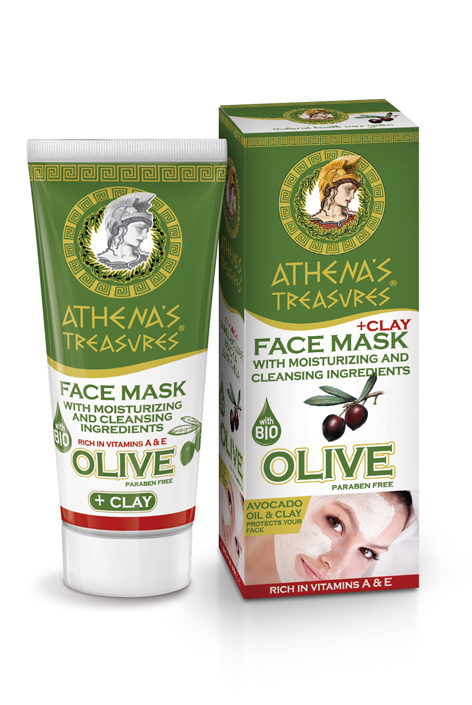 Athena's Treasures Čistící maska na obličej s olivovým a avokádovým olejem (50 ml)