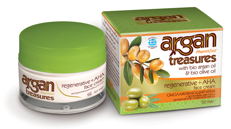 Argan Treasures Regenerační pleťový krém s arganovým olejem a AHA kyselinami (50ml)