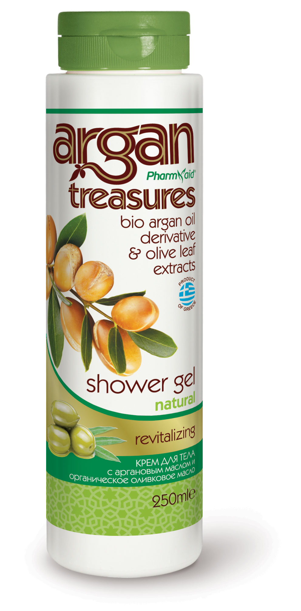 Argan Treasures Revitalizační sprchový gel s arganovým olejem, Natural (250 ml)