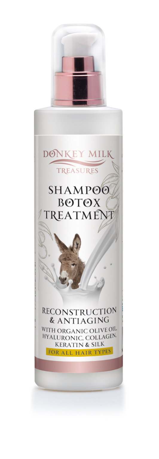 Donkey Milk Treasures Obnovující a anti-aging šampon s oslím mlékem (250 ml)