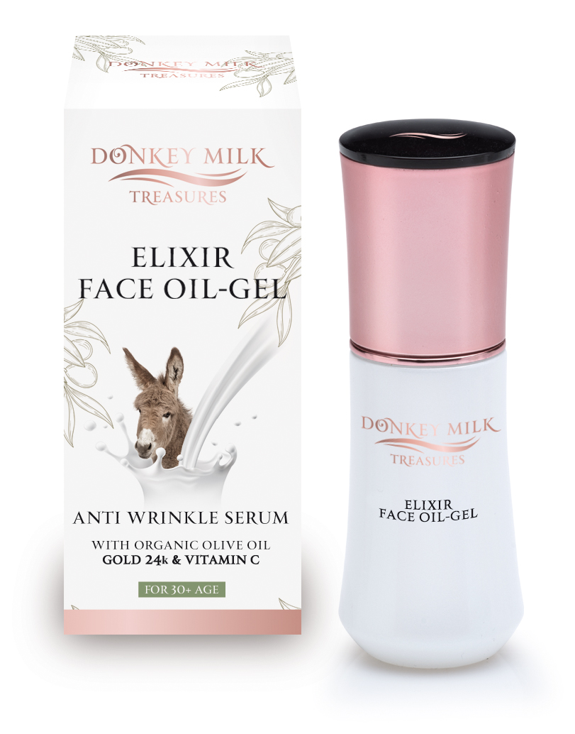 Donkey Milk Treasures Pleťový elixír proti stárnutí, olejový gel s oslím mlékem (40ml)