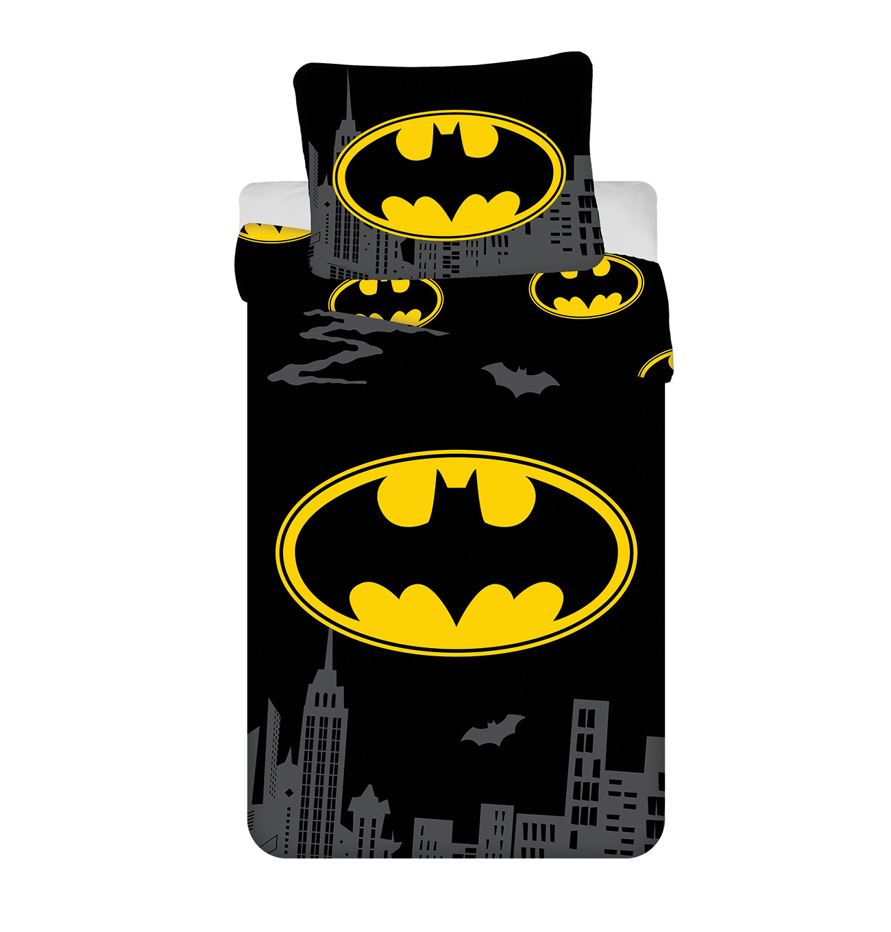 Jerry Fabrics Bavlněné povlečení 140x200 + 70x90 cm - Batman "The Emblem"