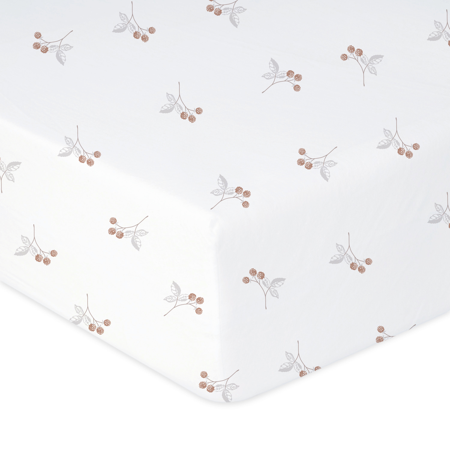 Babymatex Bavlněné prostěradlo do postýlky 70x140 cm - Maliny