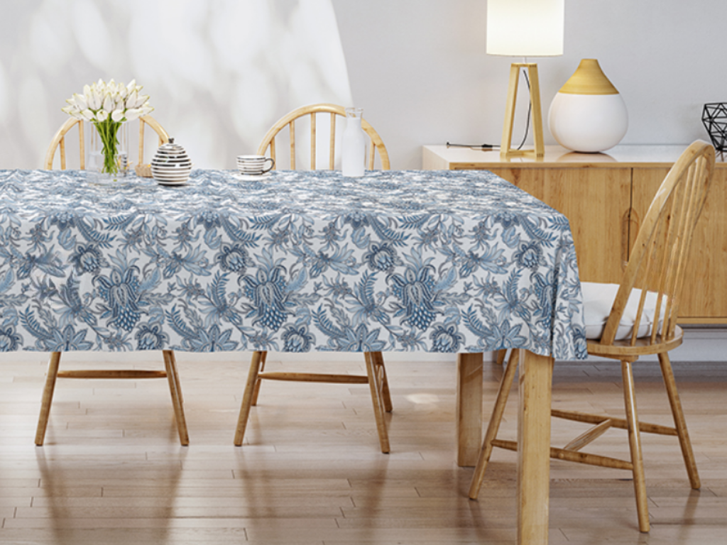 Detexpol Ubrus 110x160 cm - Modré květy