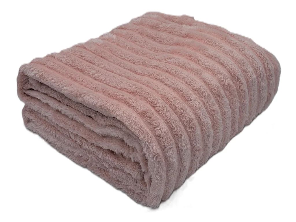 Deka mikroplyš STRIPE 150x200 cm - růžová